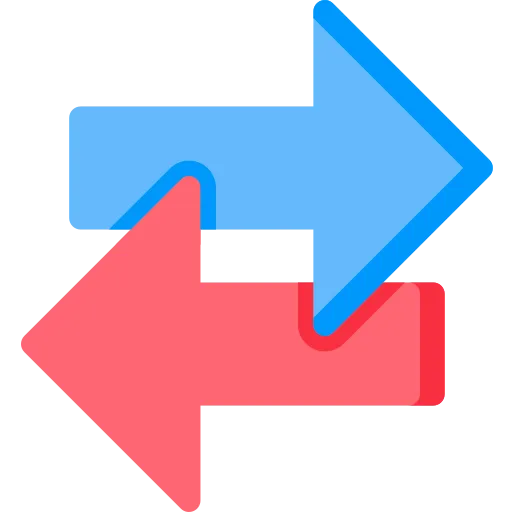 left and right arrows icon
