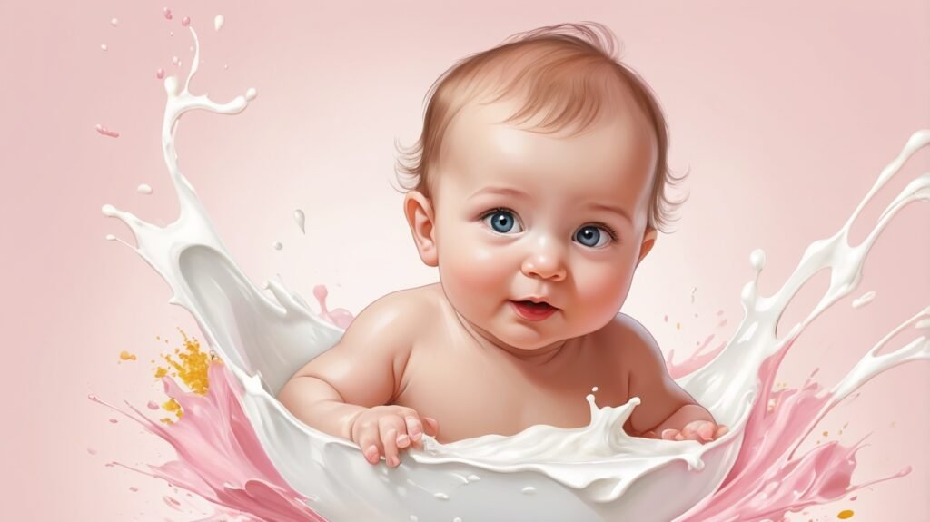 baby and breast milk